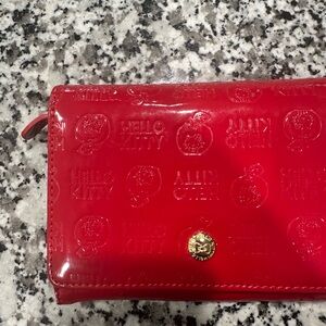 Hello Kitty Embossed Red Wallet